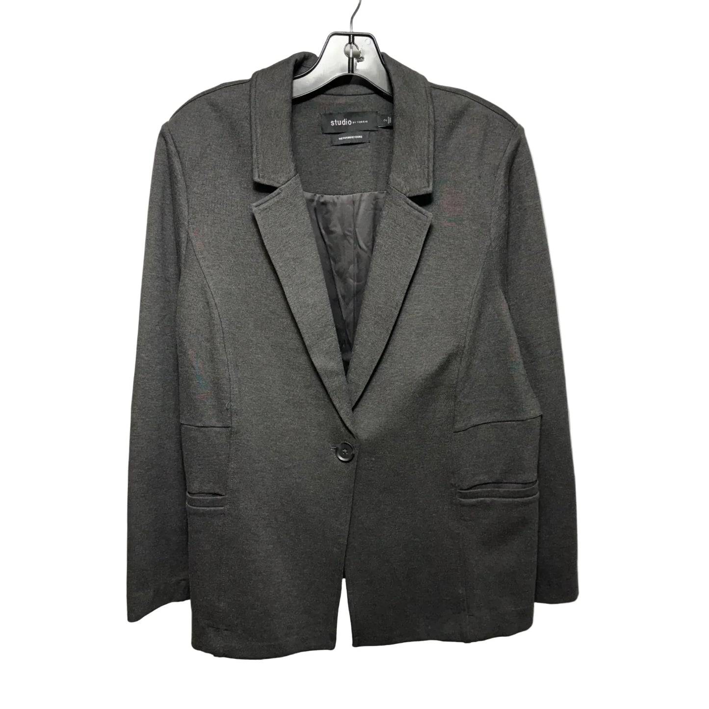 Blazer By Torrid In Grey, Size: 2x