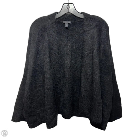Wool Mohair Blend Sweater Cardigan By Eileen Fisher In Black, Size: Xl