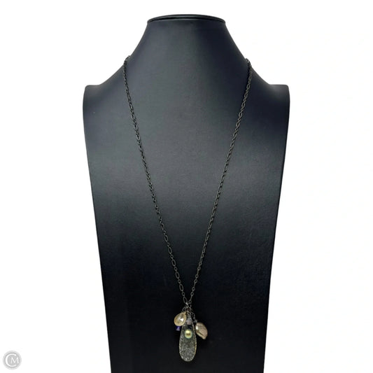 Druzy Pendant Necklace Long