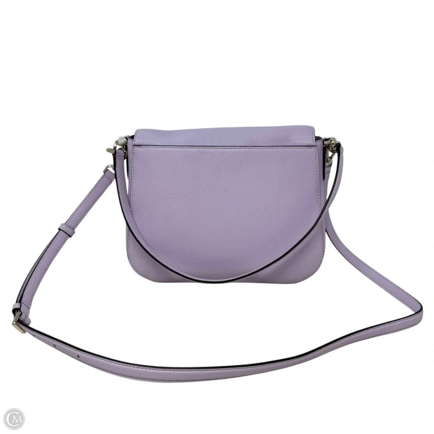 Jackson Flap Leather Satchel In Viola Flower Designer By Kate Spade, Size: Medium