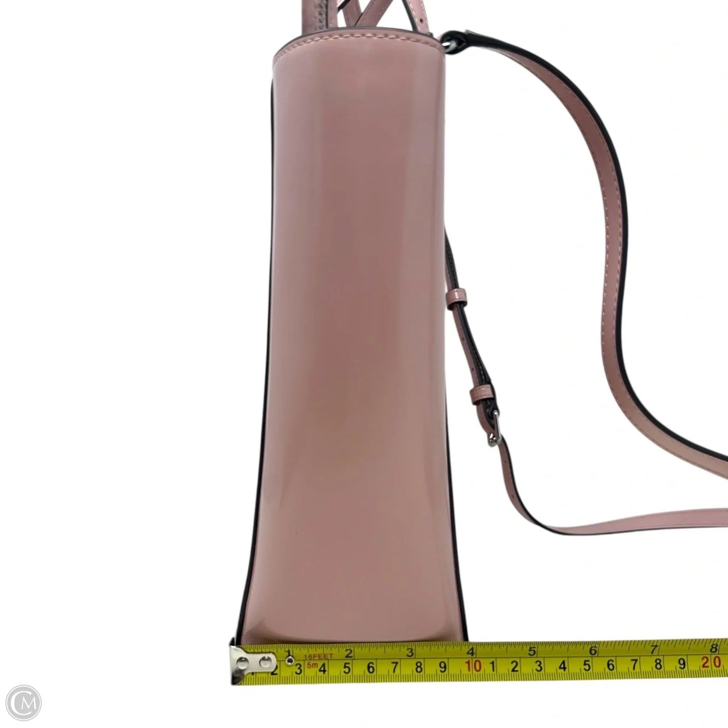 Emerson Patent Leather Tote In Clay Pink Designer By Tory Burch, Size: Medium