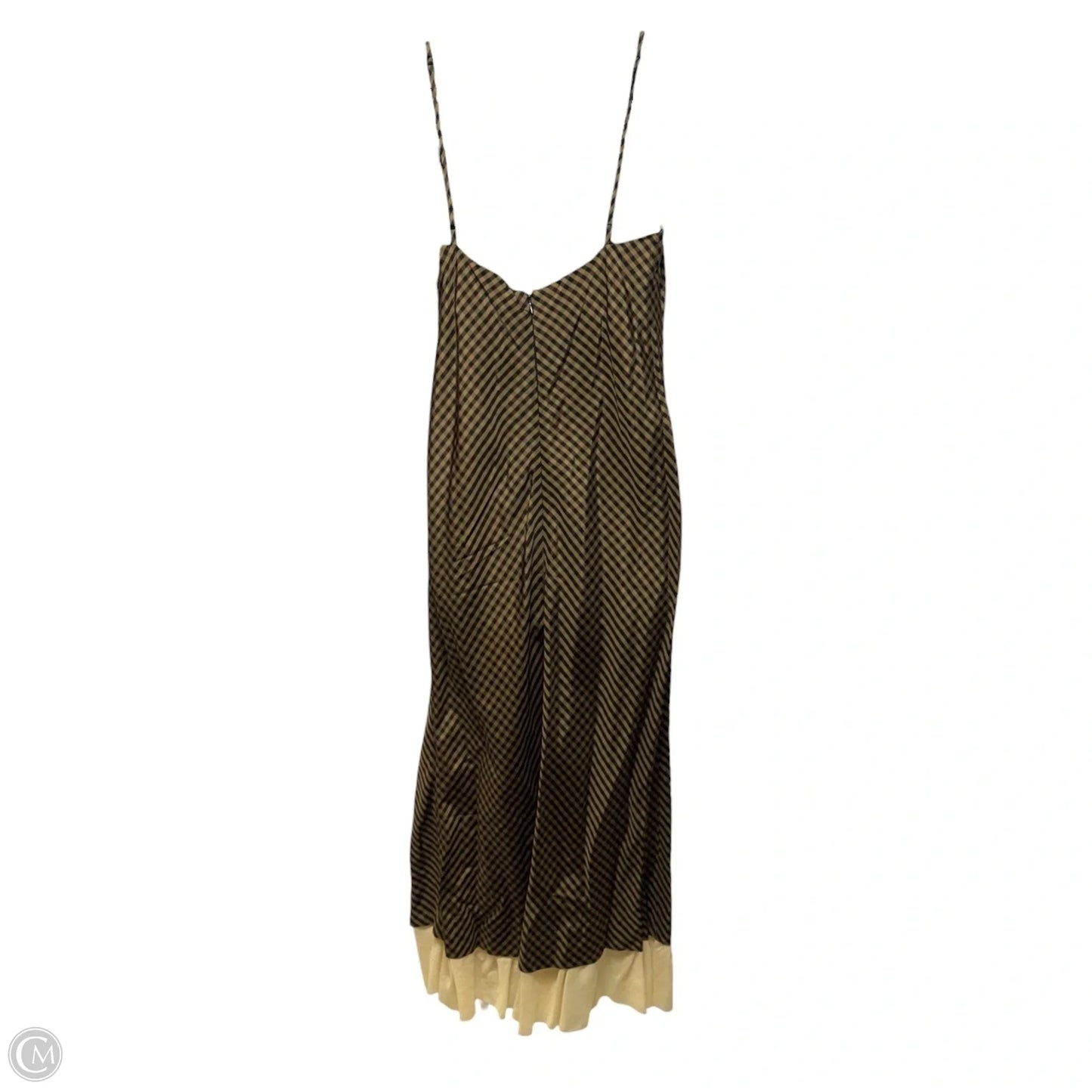 Bond Gingham Print Flutter Hem Midi Dress By Antonio Melani X Courtney Grow In Striped Pattern, Size: 2