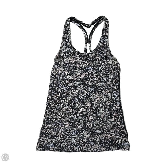 Athletic Tank Top By Lululemon In Floral Print, Size: 6