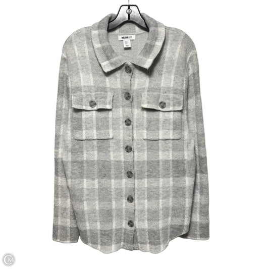 Collared Sweater Cardigan By William Rast In Grey, Size: L