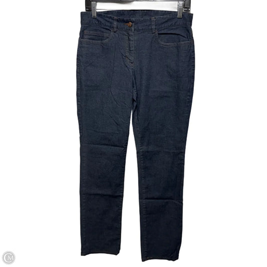 Jeans Straight By Eileen Fisher In Blue Denim, Size: Xs