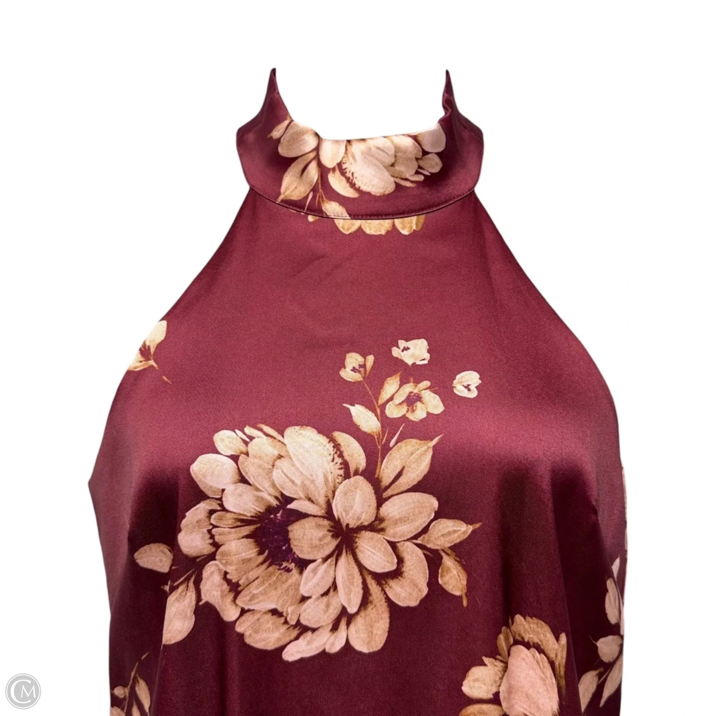 Dress Party Midi By Badgley Mischka In Floral Print, Size: 10
