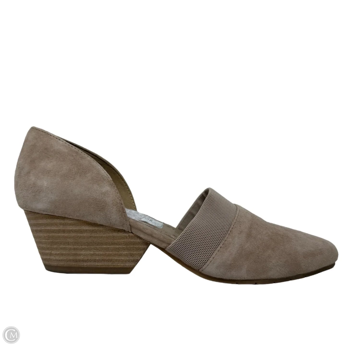 Hilly Suede Wedge d'Orsay Pumps By Eileen Fisher In Cream, Size: 7.5