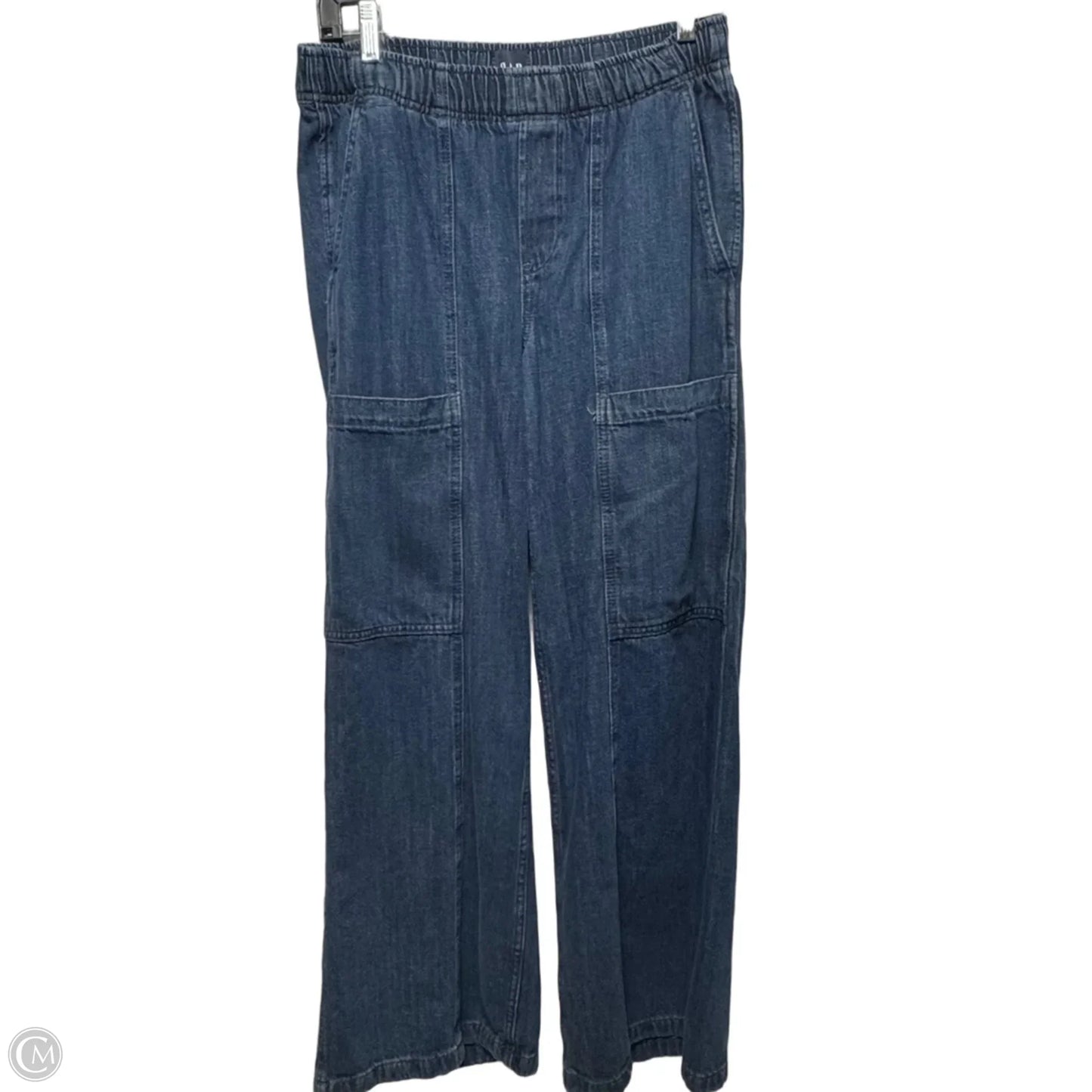 Jeans Wide Leg By Gap In Blue Denim, Size: S