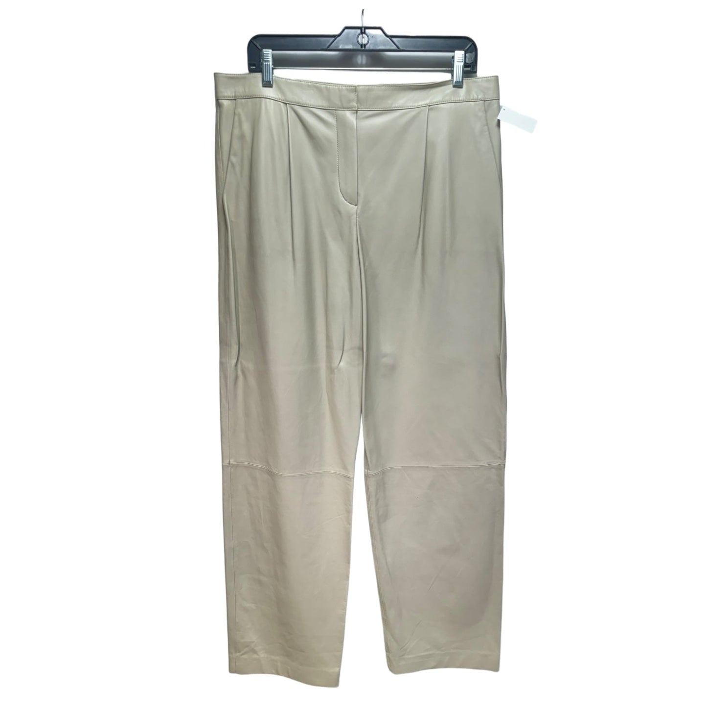 Lambskin Leather Dress Pants By Theory In Tan, Size: 12