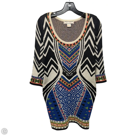 Knit Dress Casual Midi By Flying Tomato In Multi-colored, Size: M