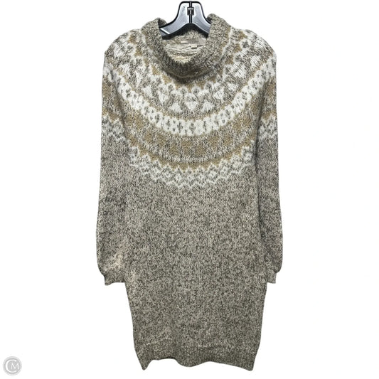 Dress Sweater By Loft In Tan, Size: S