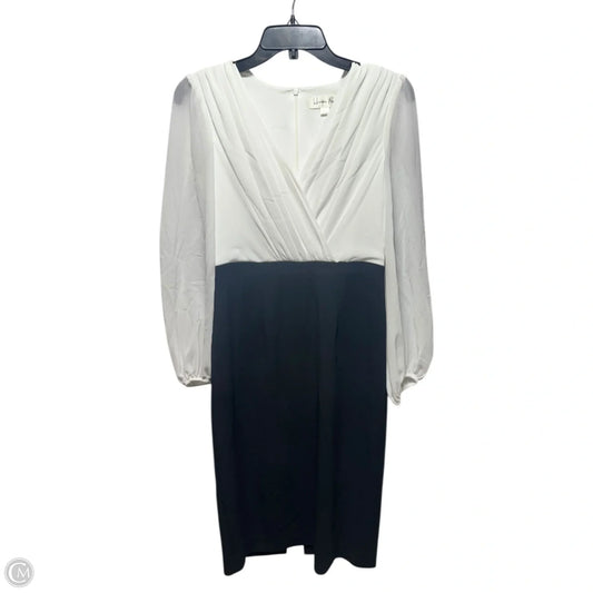 Dress Casual Midi By Harper Rose In Black & White, Size: 4