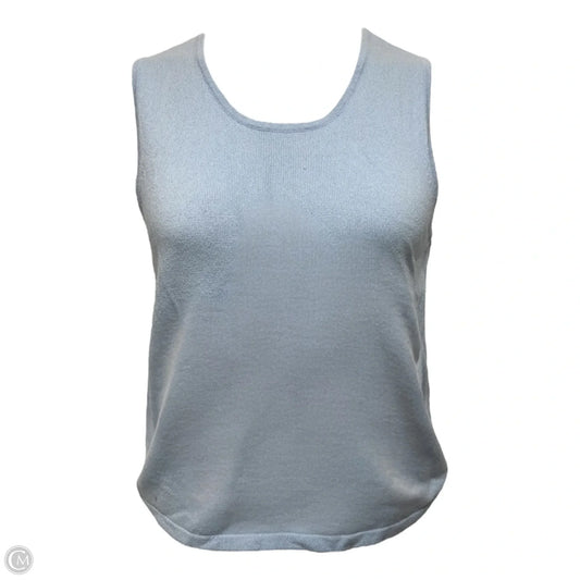 Sweater Vest Cashmere By Precious Fibers In Blue, Size: L