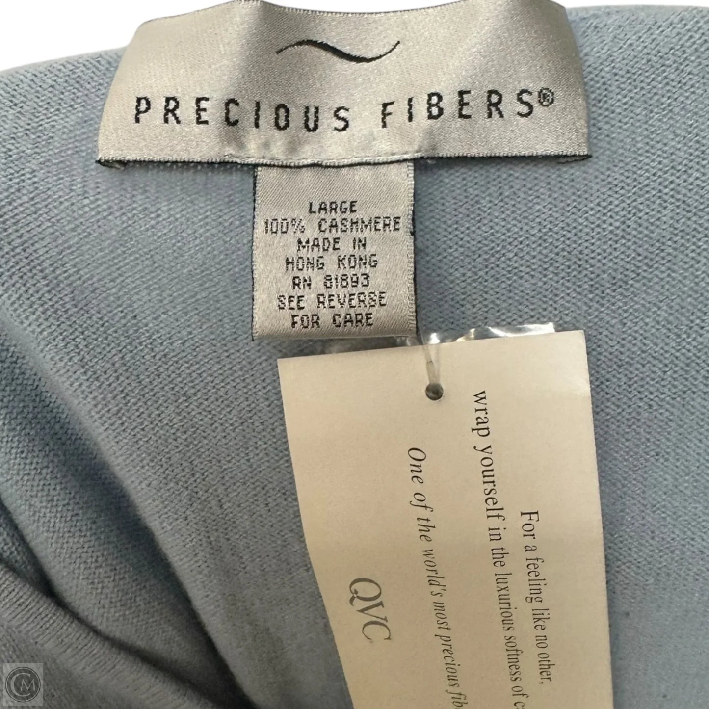 Sweater Vest Cashmere By Precious Fibers In Blue, Size: L