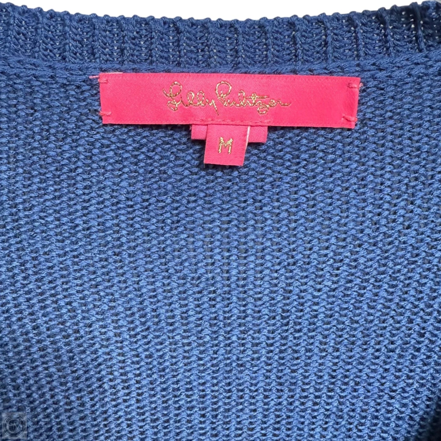 Nassandra Fringe Sweater Designer By Lilly Pulitzer In Blue, Size: M