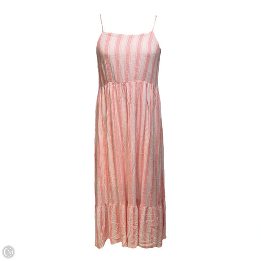 Tiered Low Back Dress Casual Maxi By FRNCH In Pink, Size: M