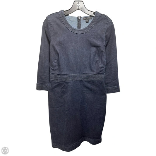 Dress Casual Midi By Banana Republic In Blue Denim, Size: 6