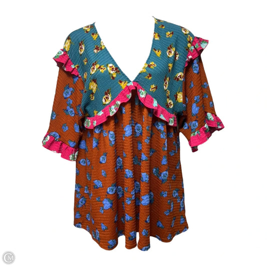 Ruffled Sleep Mini Dress By Anthropologie In Multi-colored, Size: M