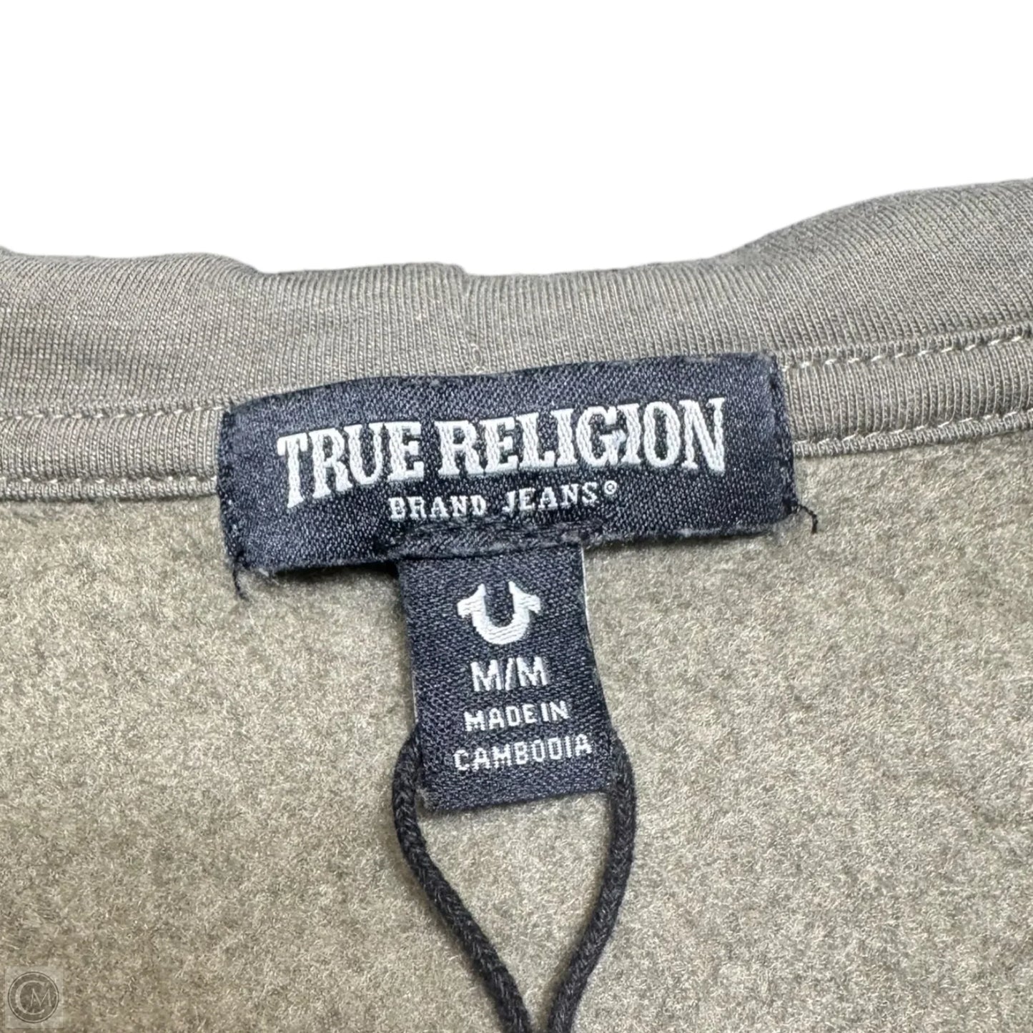 Sweatshirt Hoodie By True Religion In Green, Size: M