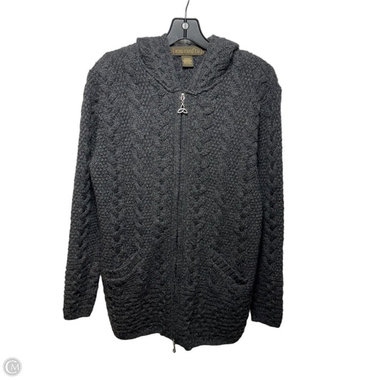 Merino Wool Sweater By Irish Crafts In Grey, Size: M