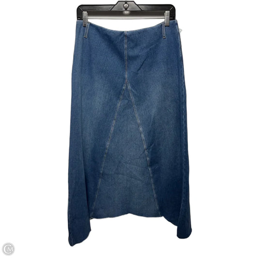 Camile Midi Skirt By Lysse In Blue Denim, Size: L