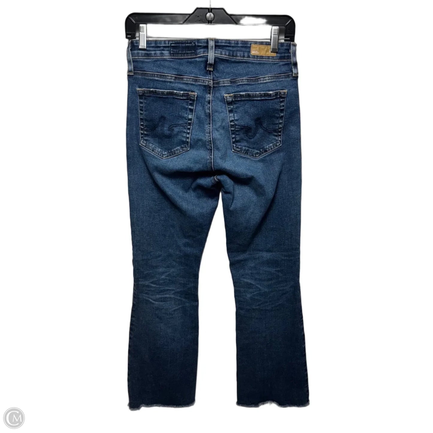 Farrah Crop Boot High Rise Jeans By Adriano Goldschmied In Blue Denim, Size: 4/27