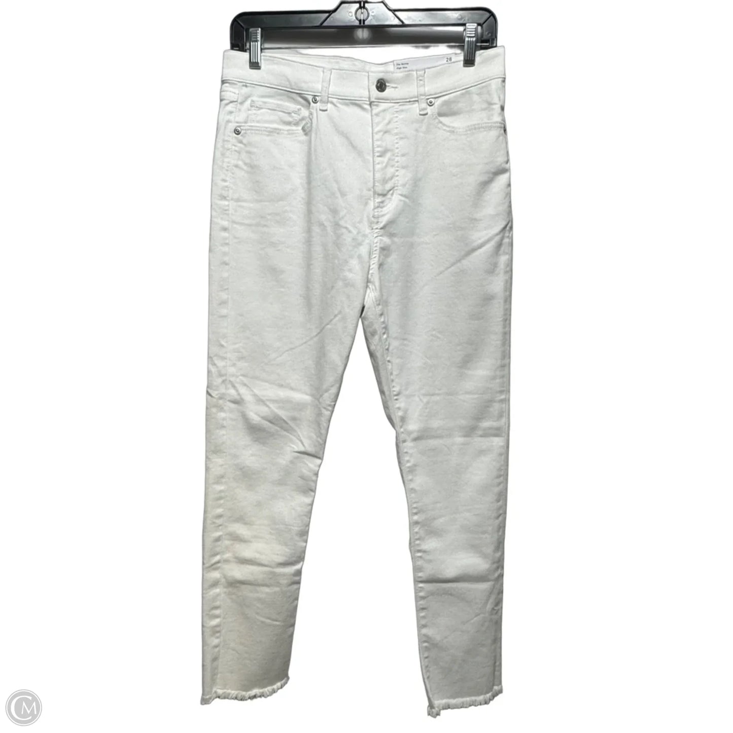 Jeans Skinny By Loft In White, Size: 6
