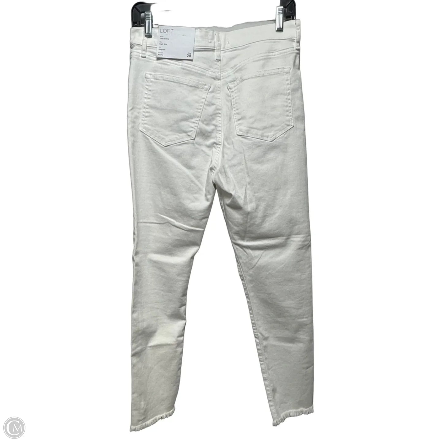 Jeans Skinny By Loft In White, Size: 6