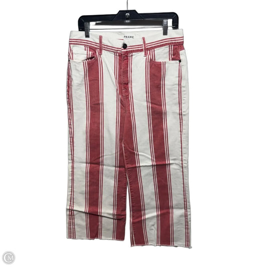 Pants Ankle By Frame In Striped Pattern, Size: 12/31