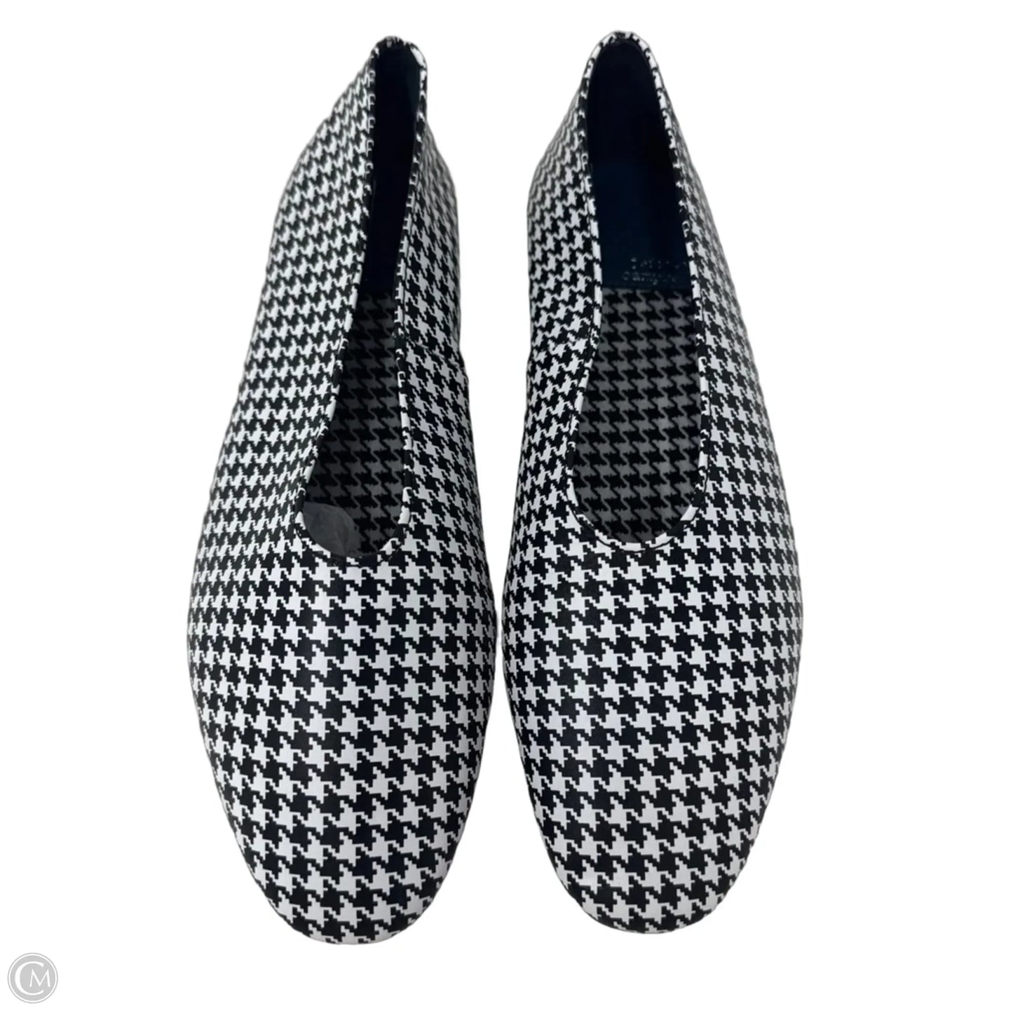 Houndstooth Shoes Flats By Jeffrey Campbell In Black & White, Size: 8.5