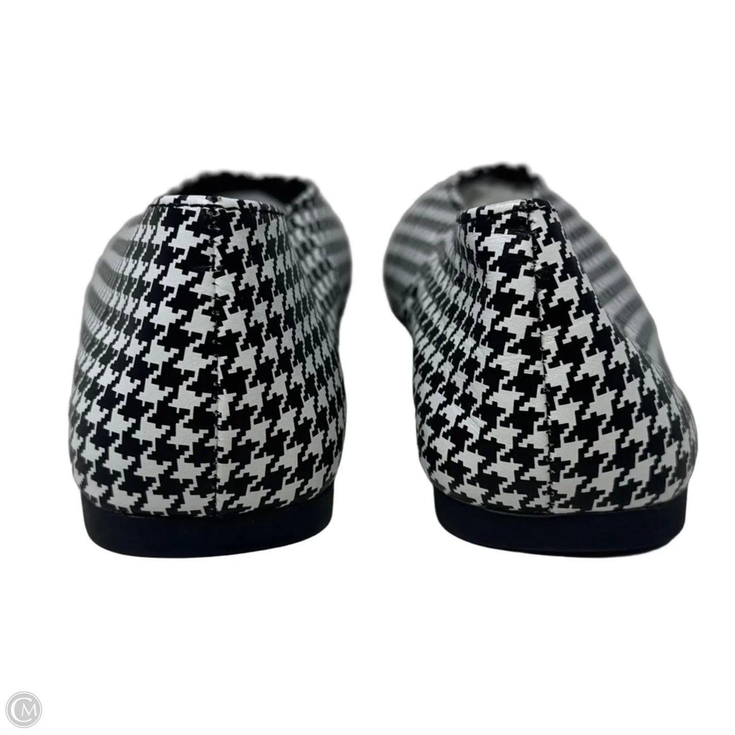 Houndstooth Shoes Flats By Jeffrey Campbell In Black & White, Size: 8.5