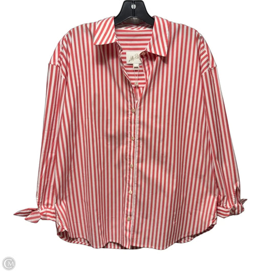 Lesia Relaxed Top Long Sleeve Designer By Lilly Pulitzer In Striped Pattern, Size: S