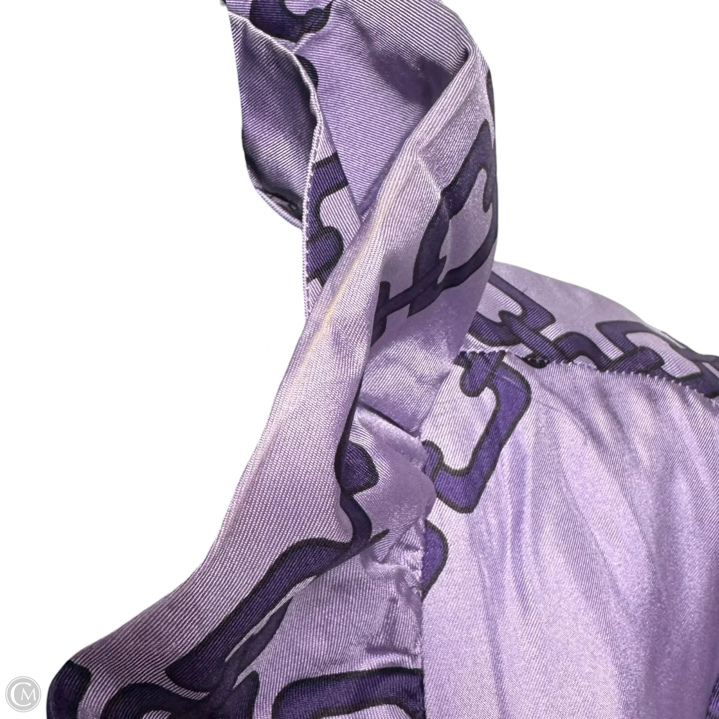 AS IS Scotland Ruffle Collar Wrap Dress By Elizabeth Mckay In Purple, Size: 6