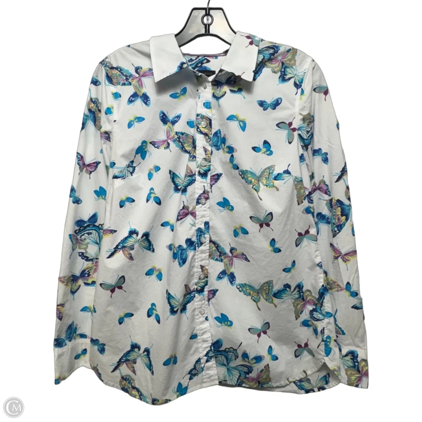 Top Long Sleeve By Talbots In Animal Print, Size: S