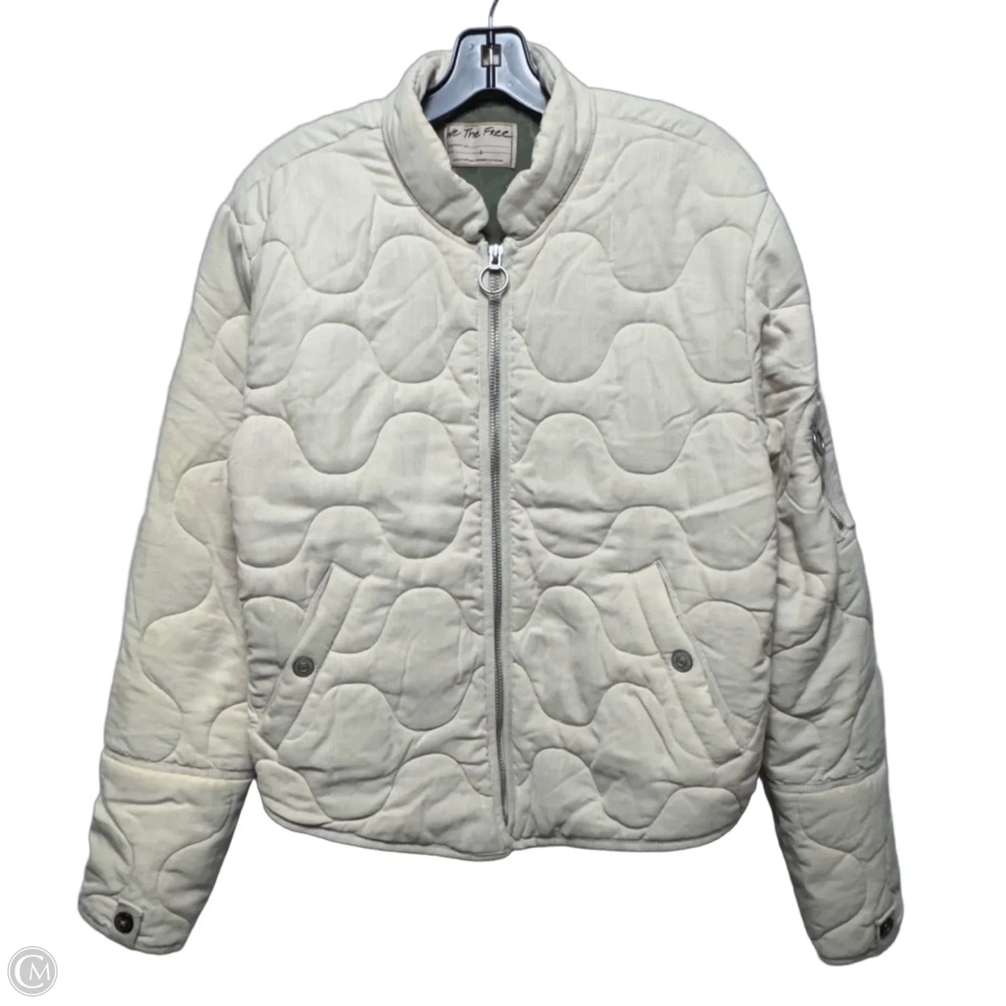 Jacket Puffer & Quilted By We The Free In Cream, Size: L