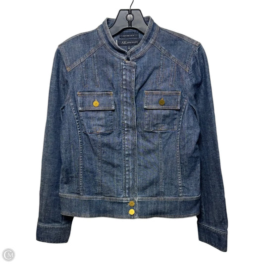 Jacket Denim By Anne Klein In Blue, Size: S