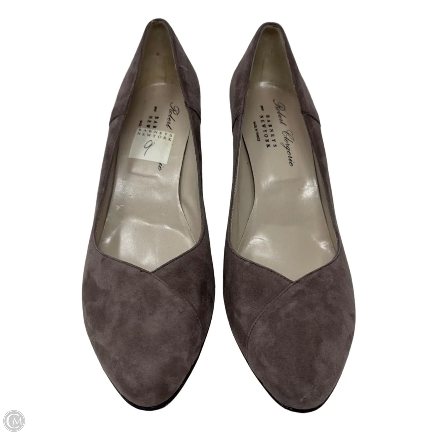 Suede Shoes Heels Block By Robert Clergerie In Taupe, Size: 9