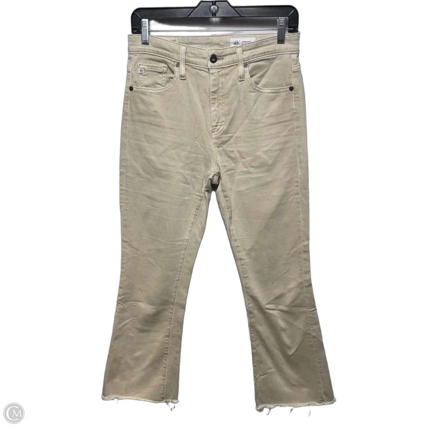 Farrah Crop Boot Jeans By Adriano Goldschmied In Tan, Size: 4/27