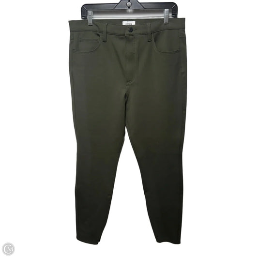 Kendall High Rise Skinny Scuba with Zipper By Pistola In Forest, Size: 14/32