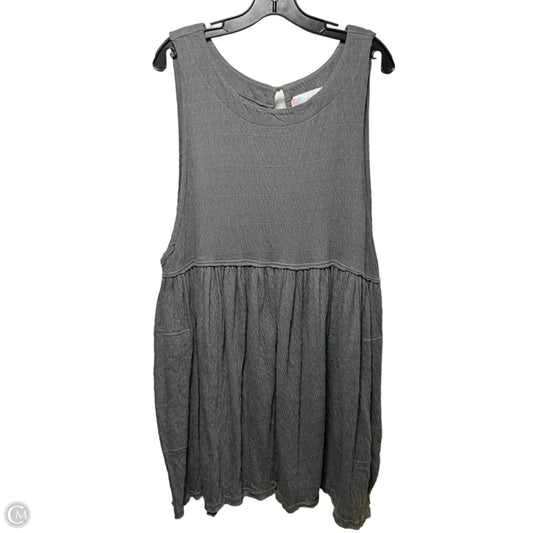Tunic Sleeveless By Free People In Grey, Size: XL