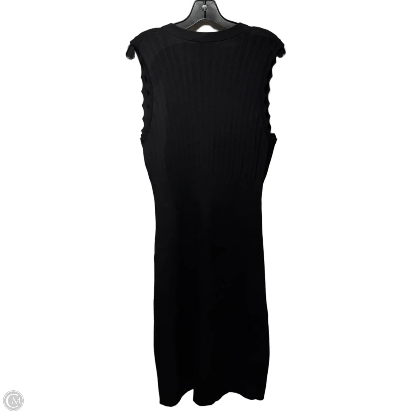 Plan On It Knit Dress Casual Midi By Entro In Black, Size: L