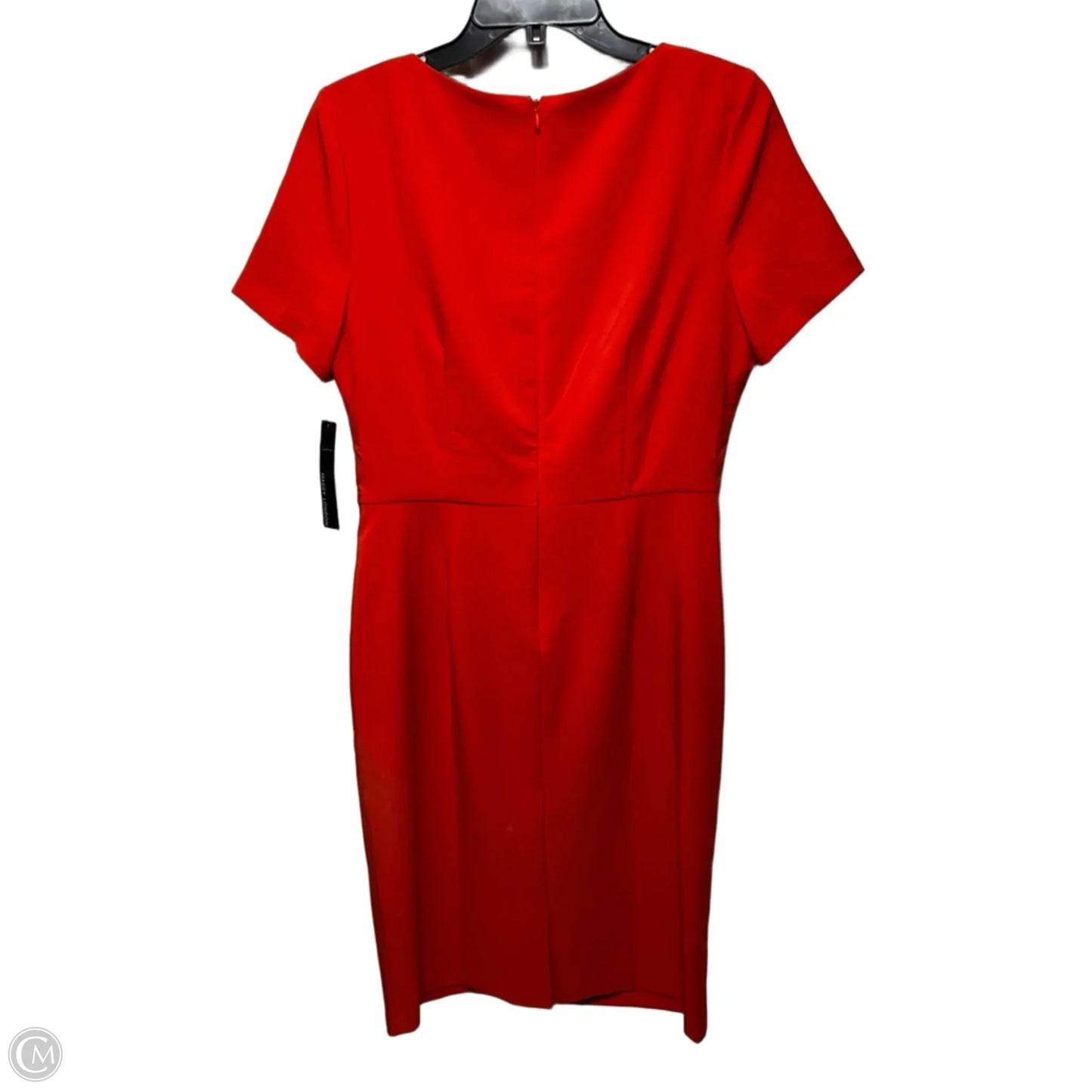 Cassidy Twist Front Above The Knee Dress By Maggy London In Red Clay, Size: 10
