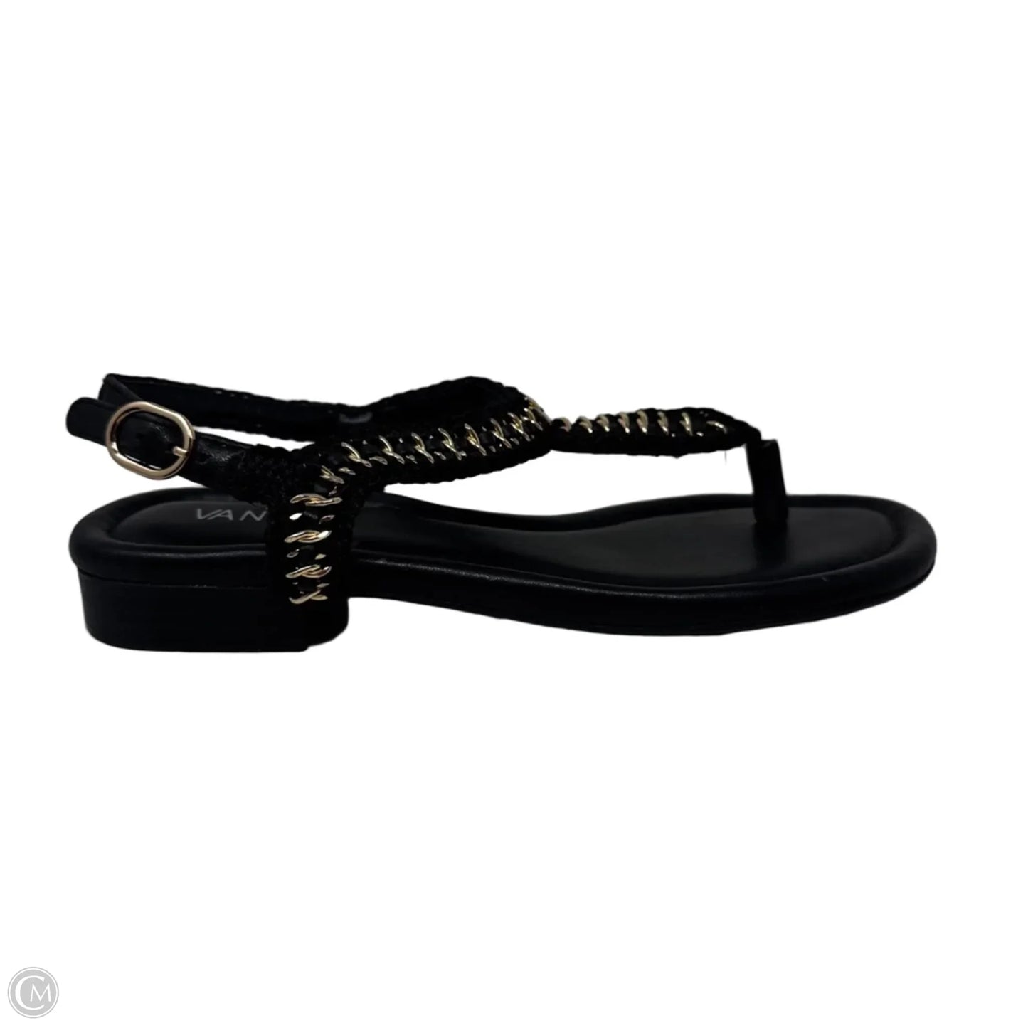 T Strap Sandals Flats By Vaneli In Black, Size: 7