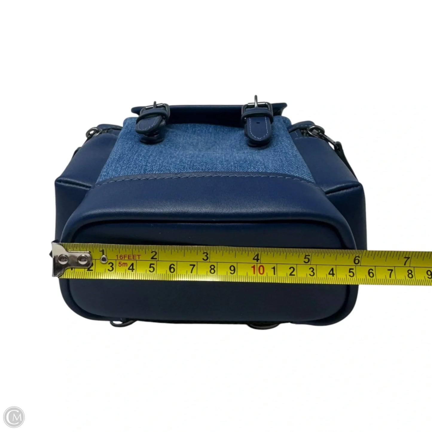 Sprint Denim Sling Bag Designer By Coach, Size: Small