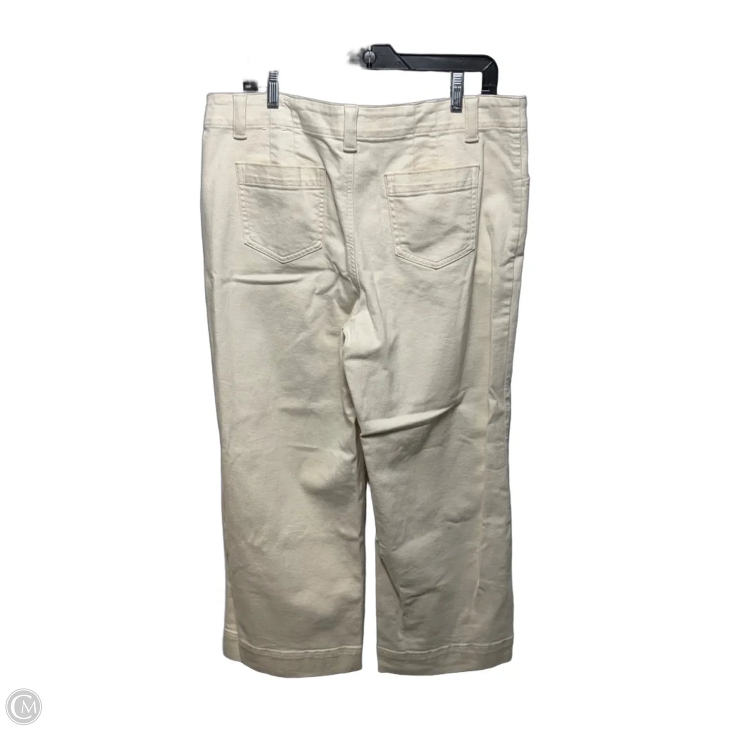 Classic Jean Trouser By Talbots In Cream, Size: 16 Petite