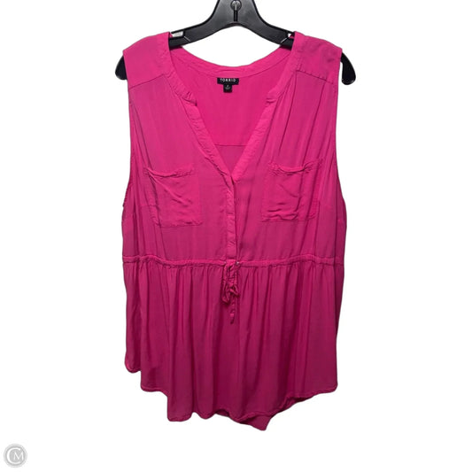 Top Sleeveless By Torrid In Pink, Size: 2x