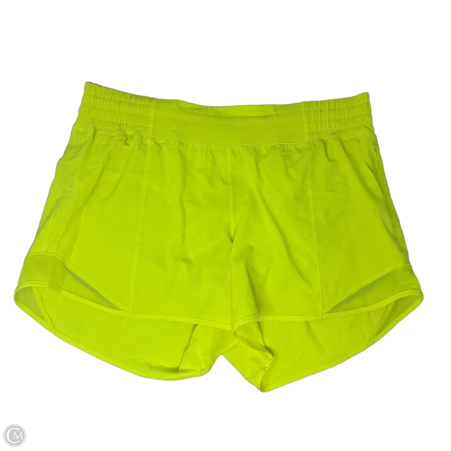 Athletic Shorts By Lululemon In Yellow, Size: 10