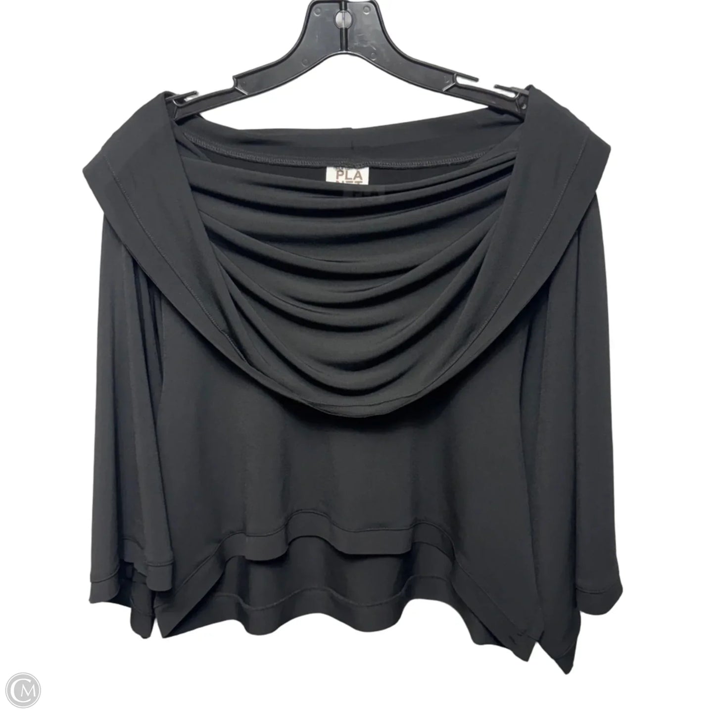 Microfiber Top 3/4 Sleeve By Planet In Black, Size: OSFM