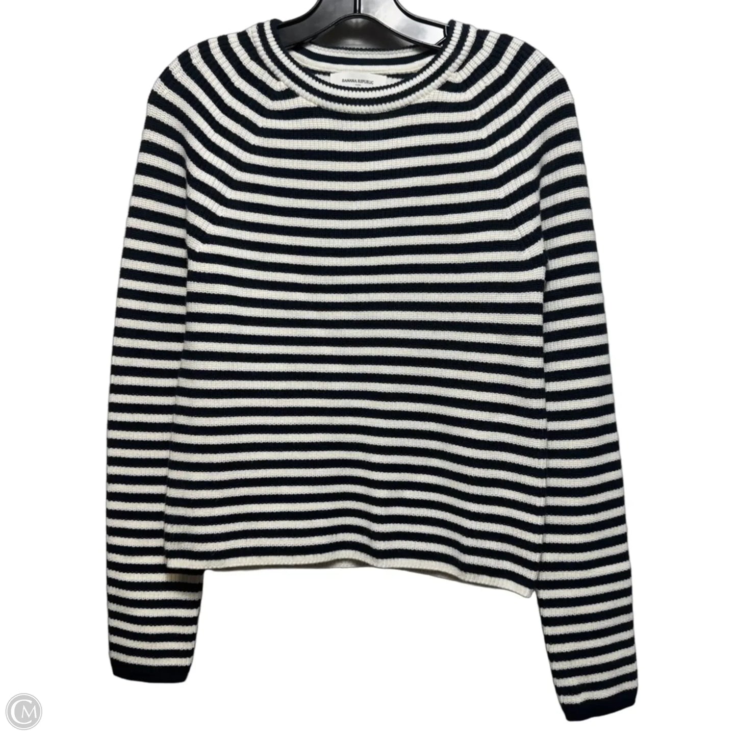 Sweater By Banana Republic In Striped Pattern, Size: M