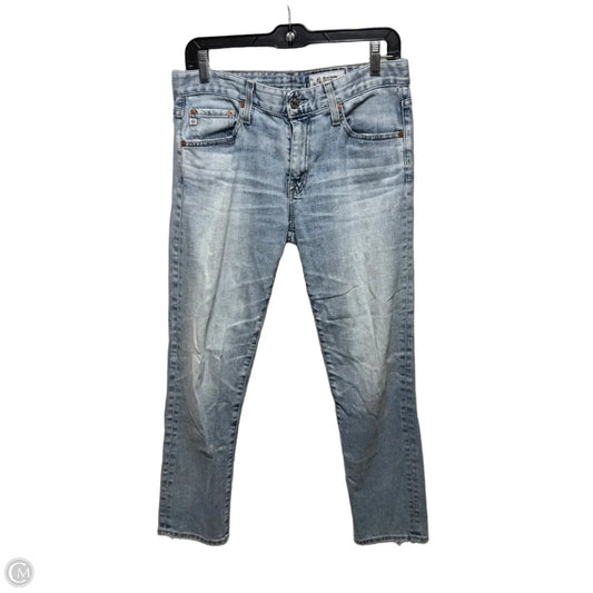 Jeans Straight By Adriano Goldschmied In Blue Denim, Size: 4/27